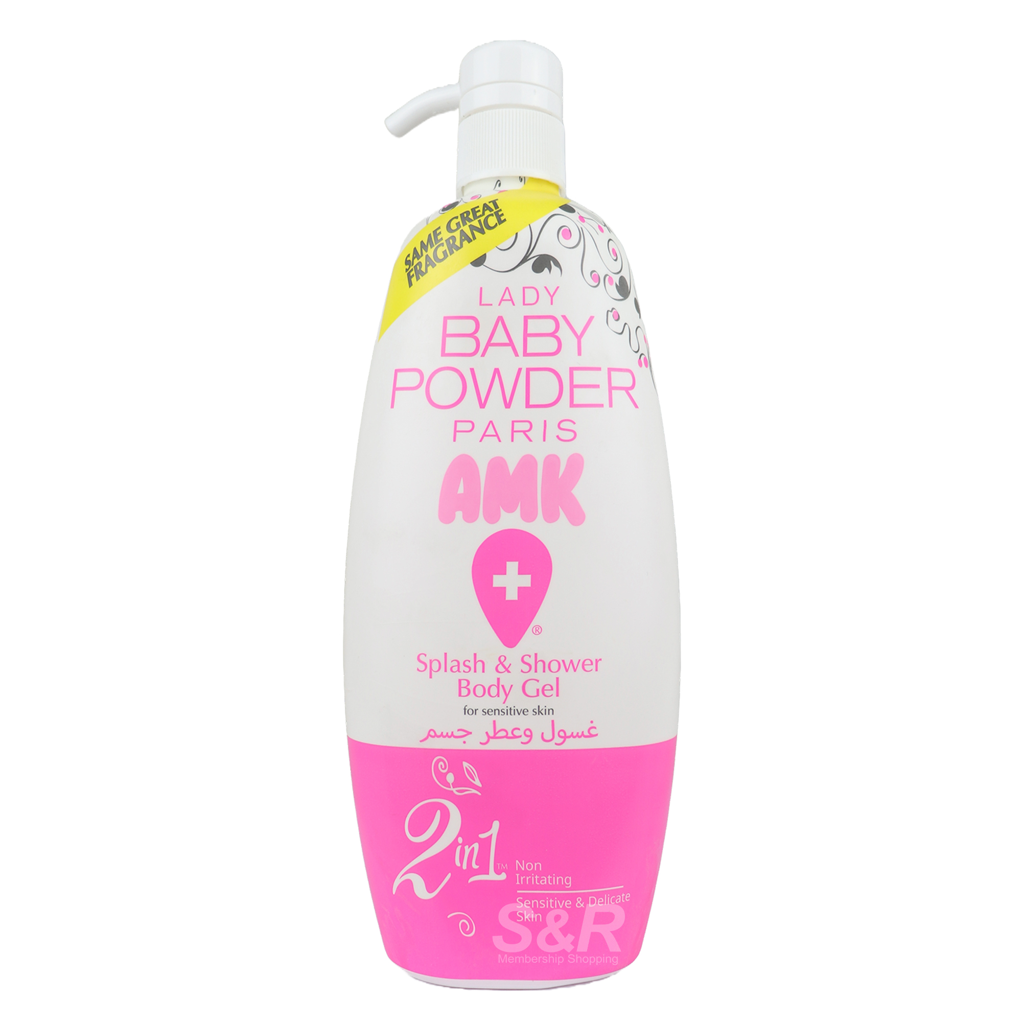 Lady Baby Powder Paris AMK Splash & Shower Body Gel Pink 800mL